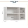 Cozinha Modulada 4 Peças com Tampo e Rodapé 3 Aéreos e 1 Balcão Ipanema CabeCasa MadeiraMadeira - 12
