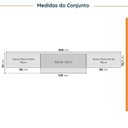 Ver imagem 3 de Cozinha Modulada 4 Peças com Tampo e Rodapé 3 Aéreos e 1 Balcão Ipanema CabeCasa MadeiraOriginals