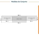 Ver imagem 2 de Cozinha Modulada 4 Peças com Tampo e Rodapé 3 Aéreos e 1 Balcão Ipanema CabeCasa MadeiraOriginals
