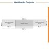 Cozinha Modulada 4 Peças com Tampo e Rodapé 3 Aéreos e 1 Balcão Ipanema CabeCasa MadeiraMadeira - 2