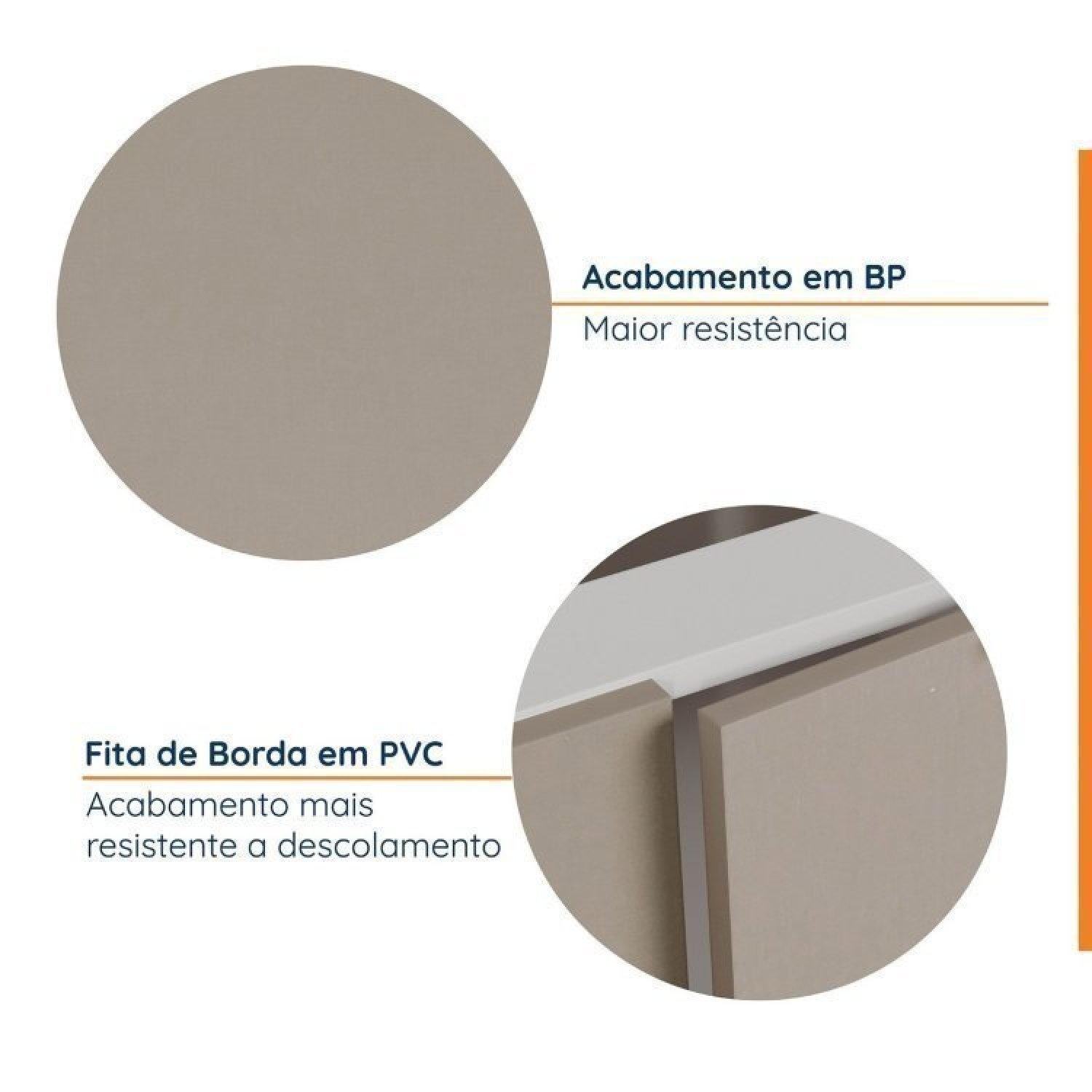 Cozinha Modulada 4 Peças sem Tampo sem Rodapé 3 Aéreos e 1 Balcão Ipanema Cabecasa Madeiramadeira - 4