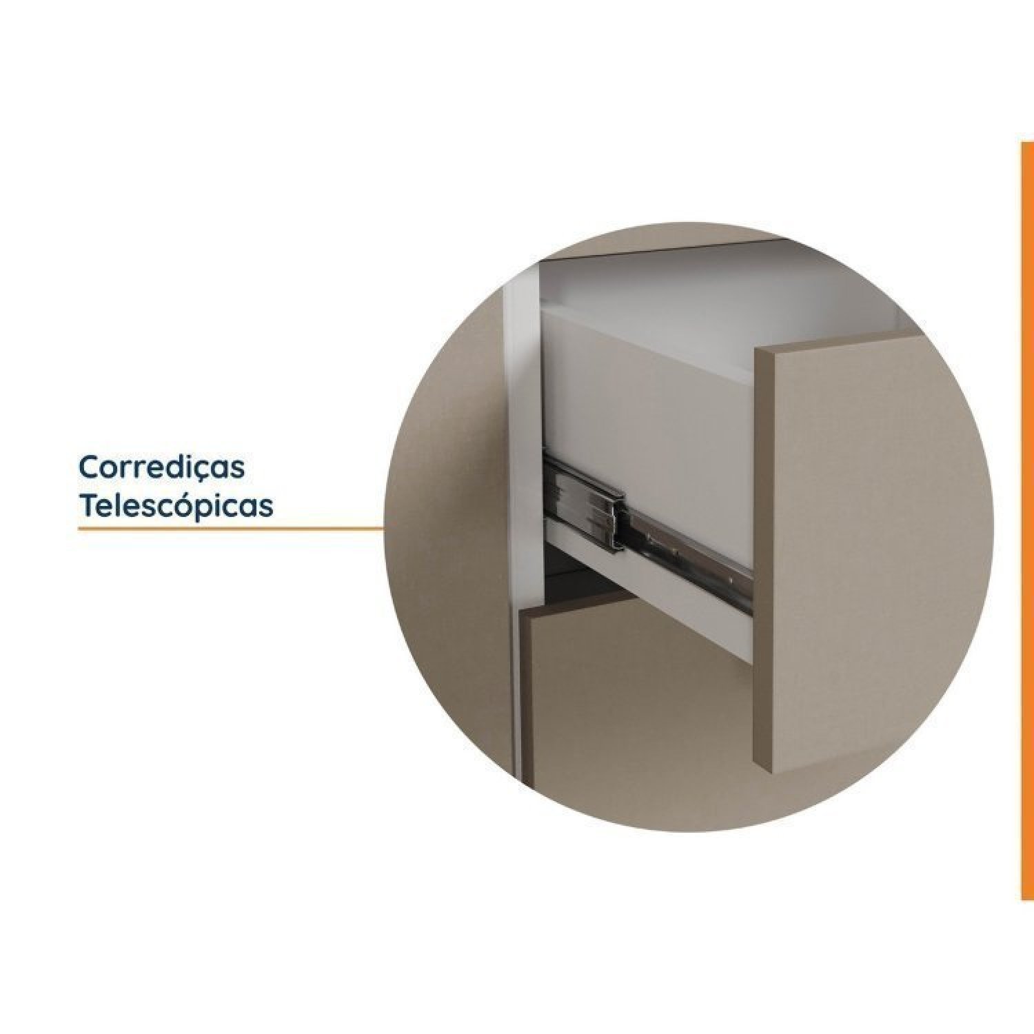 Cozinha Modulada 4 Peças sem Tampo sem Rodapé 3 Aéreos e 1 Balcão Ipanema Cabecasa Madeiramadeira - 6