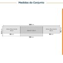 Ver imagem 2 de Cozinha Planejada 4 Peças sem Tampo sem Rodapé 3 Aéreos e 1 Balcão Ipanema CabeCasa MadeiraOriginals Marrom/Fendi Trama