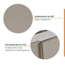 Ver imagem 4 de Cozinha Planejada 4 Peças sem Tampo sem Rodapé 3 Aéreos e 1 Balcão Ipanema CabeCasa MadeiraOriginals Marrom/Fendi Trama