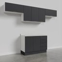 Ver mais imagens de Cozinha Modulada 4 Peças com Tampo e Rodapé 3 Aéreos e 1 Balcão Ipanema CabeCasa MadeiraOriginals