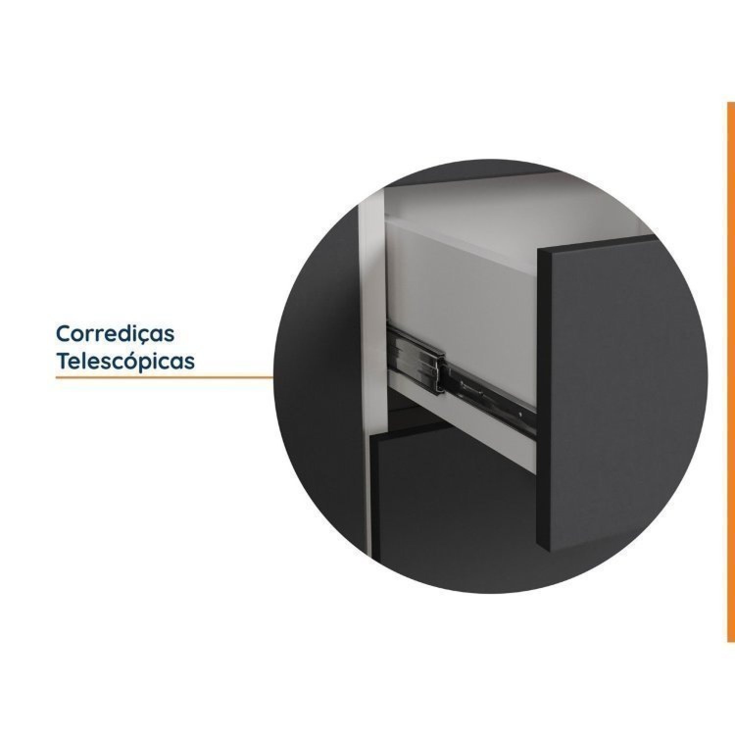 Cozinha Modulada 4 Peças sem Tampo sem Rodapé 3 Aéreos e 1 Balcão Ipanema Cabecasa Madeiramadeira - 7