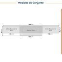 Ver imagem 2 de Cozinha Modulada 4 Peças com Tampo e Rodapé 3 Aéreos e 1 Balcão Ipanema CabeCasa MadeiraOriginals