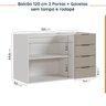 Cozinha Modulada 4 Peças sem Tampo sem Rodapé 3 Aéreos e 1 Balcão Ipanema CabeCasa MadeiraOriginals - 15