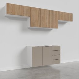Cozinha Modulada 4 Peças sem Tampo sem Rodapé 3 Aéreos e 1 Balcão Ipanema CabeCasa MadeiraMadeira - 9
