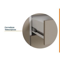 Cozinha Modulada 4 Peças sem Tampo sem Rodapé 3 Aéreos e 1 Balcão Ipanema CabeCasa MadeiraMadeira - 7