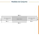 Ver imagem 2 de Cozinha Modulada 4 Peças com Tampo e Rodapé 3 Aéreos e 1 Balcão Ipanema CabeCasa MadeiraOriginals