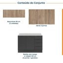Ver imagem 3 de Cozinha Modulada 4 Peças com Tampo e Rodapé 3 Aéreos e 1 Balcão Ipanema CabeCasa MadeiraOriginals