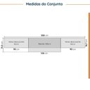 Ver imagem 2 de Cozinha Modulada 4 Peças sem Tampo sem Rodapé 3 Aéreos e 1 Balcão Ipanema CabeCasa MadeiraOriginals
