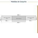 Ver imagem 2 de Cozinha Modulada 4 Peças sem Tampo sem Rodapé 3 Aéreos e 1 Balcão Ipanema CabeCasa MadeiraOriginals
