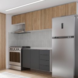 Cozinha Modulada 4 Peças sem Tampo sem Rodapé 3 Aéreos e 1 Balcão Ipanema CabeCasa MadeiraMadeira - 1