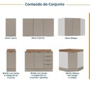 Ver imagem 3 de Cozinha Modulada 6 Peças com Tampo e Rodapé 3 Aéreos e 3 Balcões Ipanema CabeCasa MadeiraOriginals