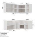 Ver imagem 4 de Cozinha Planejada 6 Peças sem Tampo sem Rodapé 3 Aéreos e 3 Balcões Ipanema CabeCasa MadeiraOriginals Marrom/Fendi Trama