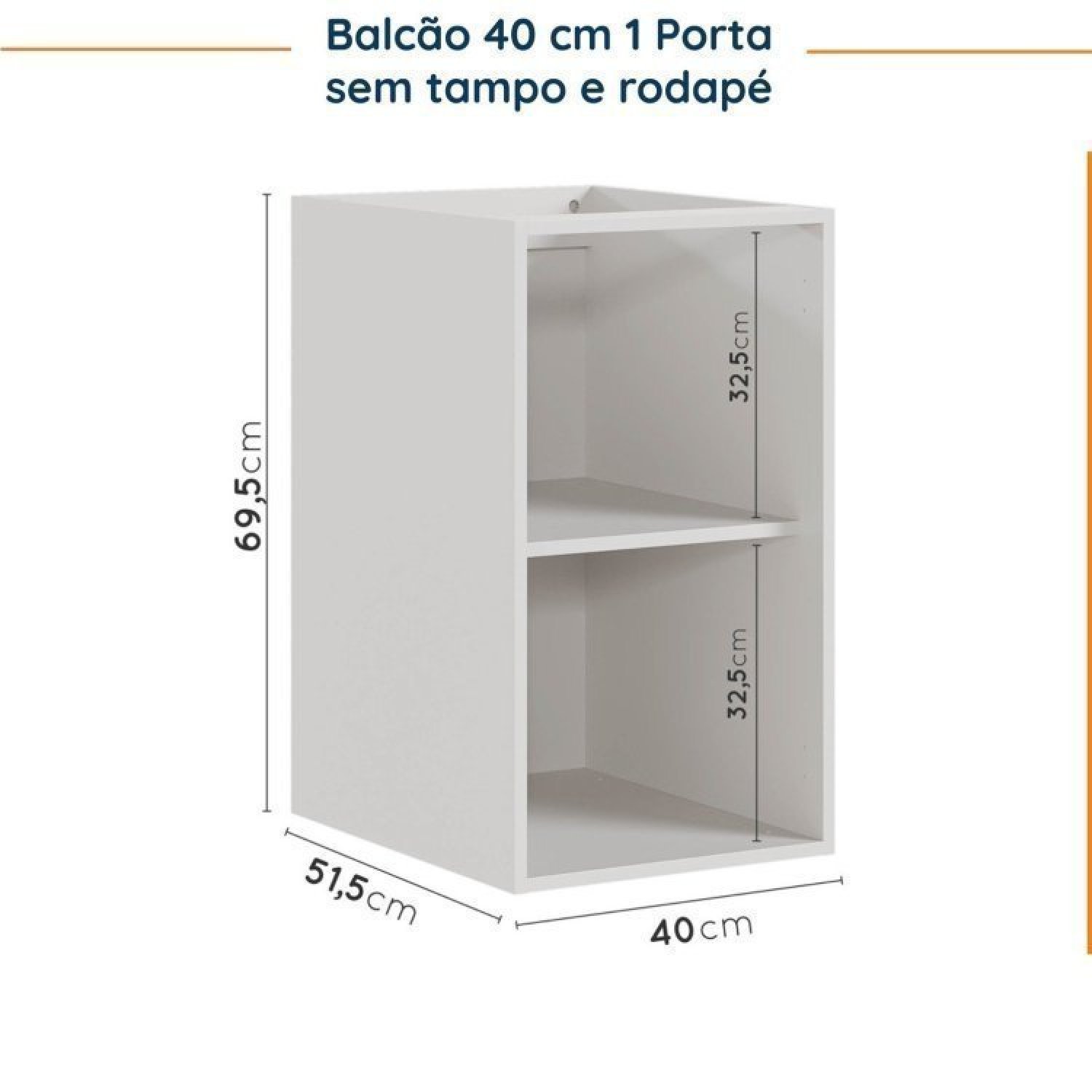 Cozinha Modulada 6 Peças sem Tampo sem Rodapé 3 Aéreos e 3 Balcões Ipanema Cabecasa Madeiramadeira - 17