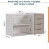 Cozinha Modulada 6 Peças sem Tampo sem Rodapé 3 Aéreos e 3 Balcões Ipanema CabeCasa MadeiraOriginals - 14