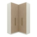 Ver imagem 6 de Guarda-roupa Modulado 133cm X 134cm Canto Reto 4 Portas 3 Gavetas Seletto Henn - Areia/jequitibá