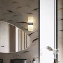 Ver mais imagens de Arandela Interna Prata Escovado Acrilico Led Cabeceira Lup96