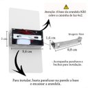 Ver imagem 6 de Arandela Interna Prata Escovado Acrilico Led Cabeceira Lup96