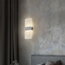 Ver imagem 7 de Arandela Interna Prata Escovado Acrilico Led Cabeceira Lup96