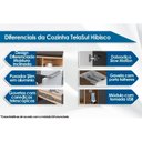 Ver imagem 2 de Cozinha Modulada Completa Hibisco 5 Peças (2 Armários + 2 Balcões + 1 Paneleiro) C5P43 Aveiro/Grafit