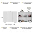 Ver imagem 3 de Sapateira 3 Portas Nina Multimóveis MP6019 Branca