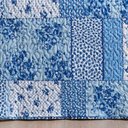 Ver imagem 7 de Colcha + Jogo de Cama Bouti Estampado Queen 07 Peças 100% Poliéster - Azul Sereno