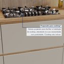 Ver imagem 5 de Balcão 1 Porta Basculante Rainha 80cm 100% MDF Cinza/Nature Greige