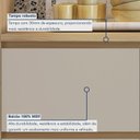 Ver imagem 2 de Balcão 1 Porta Basculante Rainha 80cm 100% MDF Cinza/Nature Greige