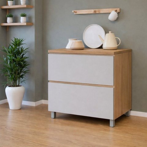 Balcão 1 Porta Basculante Rainha 80cm 100% Mdf