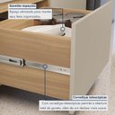 Ver imagem 7 de Balcão 1 Porta Basculante Rainha 80cm 100% MDF Cinza/Nature Greige