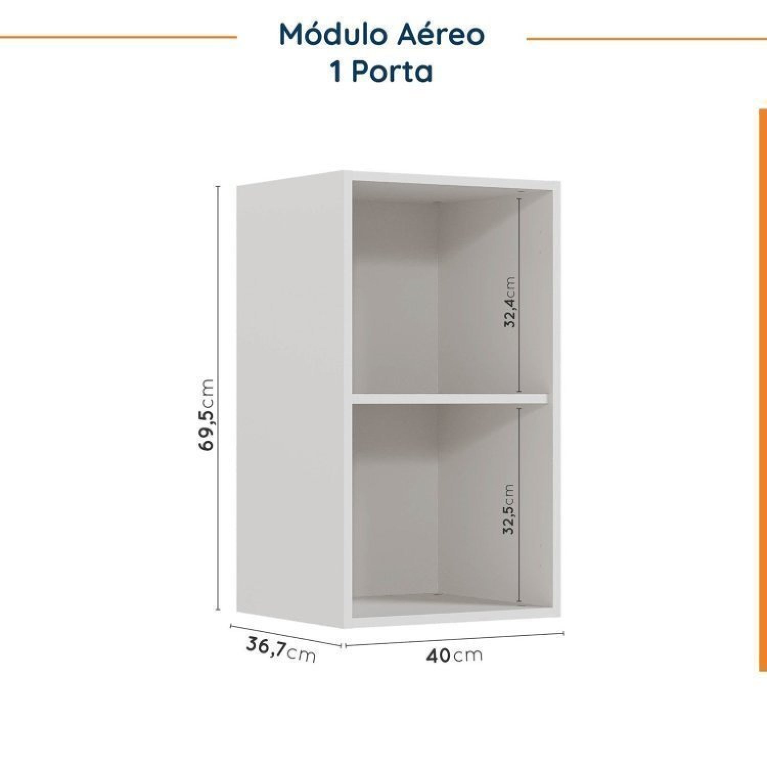 Cozinha Modulada 6 Peças com Tampo e Rodapé 3 Aéreos e 3 Balcões Ipanema Cabecasa Madeiramadeira - 13