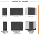 Ver imagem 3 de Cozinha Modulada 6 Peças com Tampo e Rodapé 3 Aéreos e 3 Balcões Ipanema CabeCasa MadeiraOriginals
