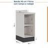 Cozinha Modulada 6 Peças com Tampo e Rodapé 3 Aéreos e 3 Balcões Ipanema CabeCasa MadeiraOriginals - 17