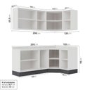 Ver imagem 4 de Cozinha Modulada 6 Peças com Tampo e Rodapé 3 Aéreos e 3 Balcões Ipanema CabeCasa MadeiraOriginals