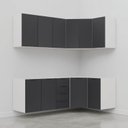 Ver mais imagens de Cozinha Modulada 6 Peças sem Tampo sem Rodapé 3 Aéreos e 3 Balcões Ipanema CabeCasa MadeiraOriginals