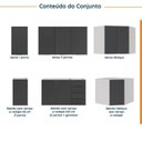 Ver imagem 3 de Cozinha Modulada 6 Peças sem Tampo sem Rodapé 3 Aéreos e 3 Balcões Ipanema CabeCasa MadeiraOriginals