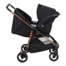 Carrinho de Bebê com Bebê Conforto Burigotto Travel System Lui e Materna Preto e Cobre - 6