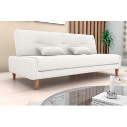 Sofá Cama 3 Lugares 1,90 Mts Blanca Matrix - 2