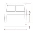 Ver imagem 3 de Cabeceira de Cama Ricco Queen Madeira com Palhinha Imbuia