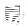 Painel canaletado em mdf 18mm 0,90 x 0,90 m 1 branco modelo clst2b08 - 3