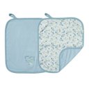 Ver imagem 1 de Kit 2 Babinhas Paninho de Boca Bebê Menina Serena Azul -Hug