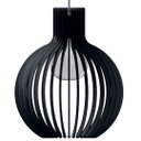 Ver imagem 1 de Luminária Teto tipo Pendente CÚPULA MDF - Completa - Cor: Preta