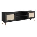 Ver imagem 1 de Rack Viena 180cm - Preto