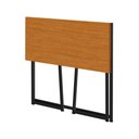 Ver imagem 4 de Mesa Aparador Dobrável Industrial Aço 80cm Canela