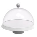 Ver imagem 1 de Porta Bolo Bubble Crippa 30 Cm de Diametro com Base com Pé Resistente e Cúpula Transparente Branc