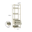 Ver imagem 4 de Closet Casal Modulado Completo Industrial Aberto Olivar - Off White